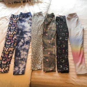 Girls Leggings {6 piece bundle}